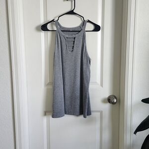 Gray Sleeveless Tank Top